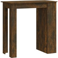 Barový stůl s úložným regálem kouřový dub 102 × 50 × 103,5 cm, 812966 - Barový stůl