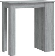 Barový stôl s úložným regálom sivý sonoma 102 × 50 × 103,5 cm, 812967 - Barový stôl