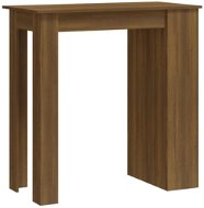 Barový stôl s úložným regálom hnedý dub 102 × 50 × 103,5 cm, 812968 - Barový stôl