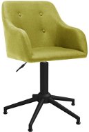 Otočná jídelní židle zelená textil, 3089468 - Jídelní židle