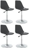 Otočné jídelní židle 4 ks šedé PP, 338266 - Jídelní židle