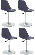 Otočné jídelní židle 4 ks lila PP, 338276 - Jídelní židle