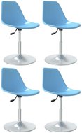 Otočné jídelní židle 4 ks modré PP, 338278 - Jídelní židle