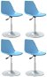 Otočné jedálenské stoličky 4 ks modré PP, 338278 - Jedálenská stolička