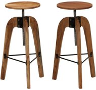 Barové židle 2 ks masivní akáciové dřevo, 246018 - Barová židle