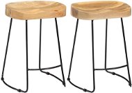 Barové stoličky Gavin 2 ks masívne mangovníkové drevo, 247836 - Barová stolička