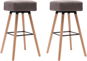 Barové židle 2 ks taupe textil, 249567 - Barová židle