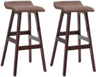 Barové stoličky 2 ks taupe textil, 249585 - Barová stolička