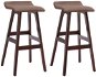 Barové stoličky 2 ks taupe textil, 249585 - Barová stolička