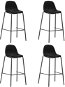 Barové židle 4 ks černé textil, 281536 - Barová židle