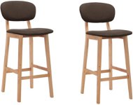 Barové stoličky 2 ks hnedé textil, 289370 - Barová stolička
