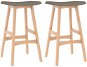 Barové stoličky 2 ks taupe textil, 289396 - Barová židle