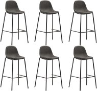Barové židle 6 ks tmavě šedé textil, 3051099 - Barová židle