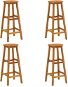 Barové stoličky 4 ks masívne akáciové drevo, 310285 - Barová stolička