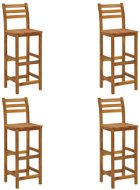 Barové stoličky 4 ks masívne akáciové drevo, 310286 - Barová stolička