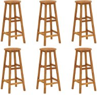 Barové stoličky 6 ks masivní akáciové dřevo, 310287 - Barová židle