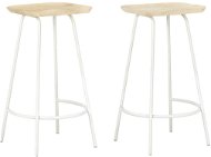 Barové stoličky 2 ks masívne mangovníkové drevo, 320649 - Barová stolička