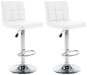 Barová stolička Barové stoličky 2 ks biele umelá koža, 323633 - Barová židle
