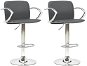Barové stoličky 2 ks sivé umelá koža, 324705 - Barová stolička