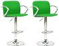 Barové židle 2 ks zelené umělá kůže, 324709 - Barová židle
