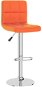 Barová stolička oranžová umělá kůže, 334226 - Barová židle