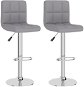 Barová židle Barové židle 2 ks světle šedé textil, 334239 - Barová židle