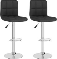 Barové stoličky 2 ks čierne textil, 334245 - Barová stolička