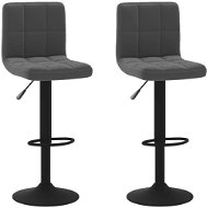 Barová stolička Barové stoličky 2 ks čierne zamat, 334302 - Barová židle