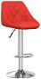 Barová stolička červená umělá kůže, 335171 - Barová židle