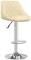 Barová stolička krémová umělá kůže, 335173 - Barová židle
