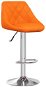 Barová stolička oranžová umělá kůže, 335176 - Barová židle