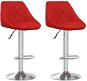 Barové stoličky 2 ks vínové umělá kůže, 335185 - Barová židle