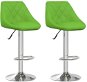 Barové stoličky 2 ks zelené umělá kůže, 335188 - Barová židle
