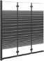 SHUMEE Skladacia sprchová zástena 3 panely 130 × 130 cm ESG čierna - Sprchová zástena