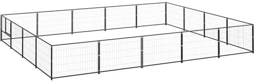 SHUMEE černý 20 m2 ocel, 3082144 - Kotec pro psa - Hlavní obrázek