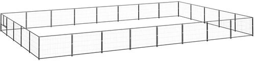 SHUMEE černý 40 m2 ocel, 3082160 - Kotec pro psa - Hlavní obrázek