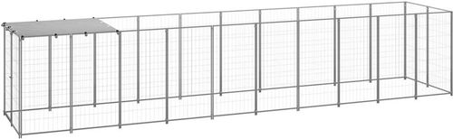 SHUMEE stříbrný 6,05 m2 ocel, 3082204 - Kotec pro psa - Hlavní obrázek