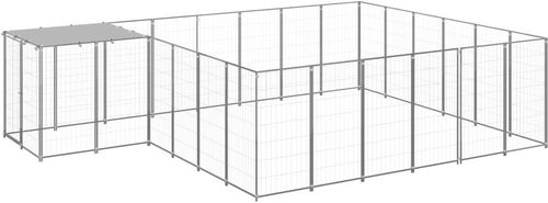 SHUMEE stříbrný 12,1 m2 ocel, 3082220 - Kotec pro psa - Hlavní obrázek