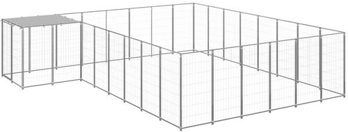 SHUMEE stříbrný 15,73 m2 ocel, 3082233 - Kotec pro psa - Hlavní obrázek