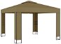 SHUMEE s dvojitou střechou 3 × 3 × 2,7 m taupe 180 g/m2 - Zahradní altán