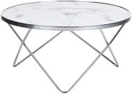BELIANI mramorový efekt a stříbrná MERIDIAN II - Konferenční stolek
