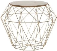 BELIANI světle hnědý/zlatý ELIDA - Konferenční stolek