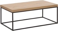 BELIANI světlé dřevo s černou DELANO - Konferenční stolek