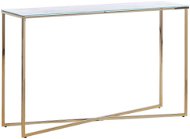 BELIANI s efektem bílého mramoru / zlatá ROYSE - Konzolový stolek