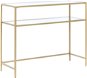 Skleněný BELIANI zlatý ALINE - Konzolový stolek
