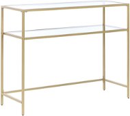 Sklenený BELIANI zlatý ALINE - Konzolový stolík