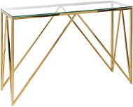 Skleněný BELIANI zlatý WESO - Konzolový stolek