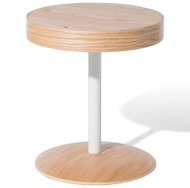 Hnědý kulatý BELIANI na kávu OREGON - Side Table