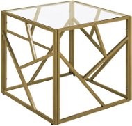 Zlatý sklenený BELIANI ORLAND - Odkladací stolík