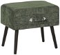 Zelený manšestrový BELIANI EUROSTAR - Noční stolek
